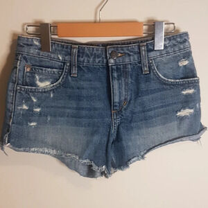 Joe's  Jeans Limited collector edition distressed jean shorts raw hem